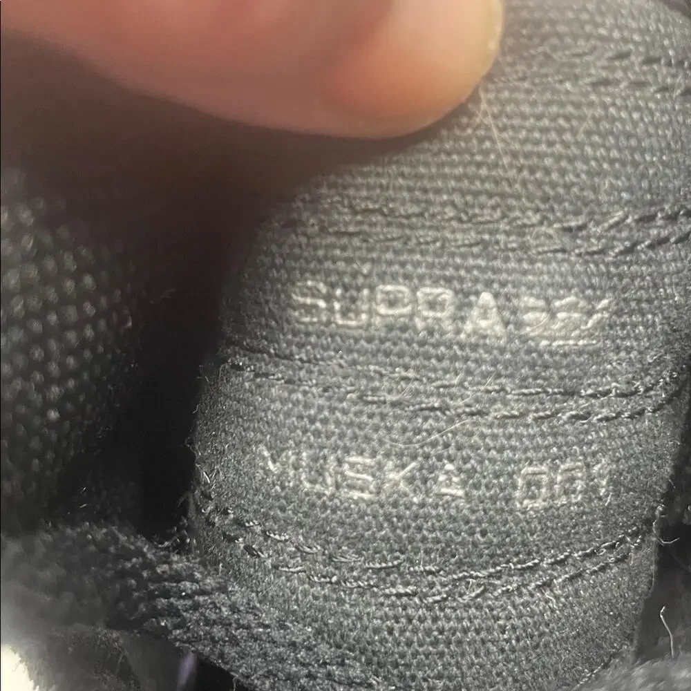 Supra Muska 001 Hightop Metallic Retro Skateboard Shoes Kid's 5/Women's 6.5